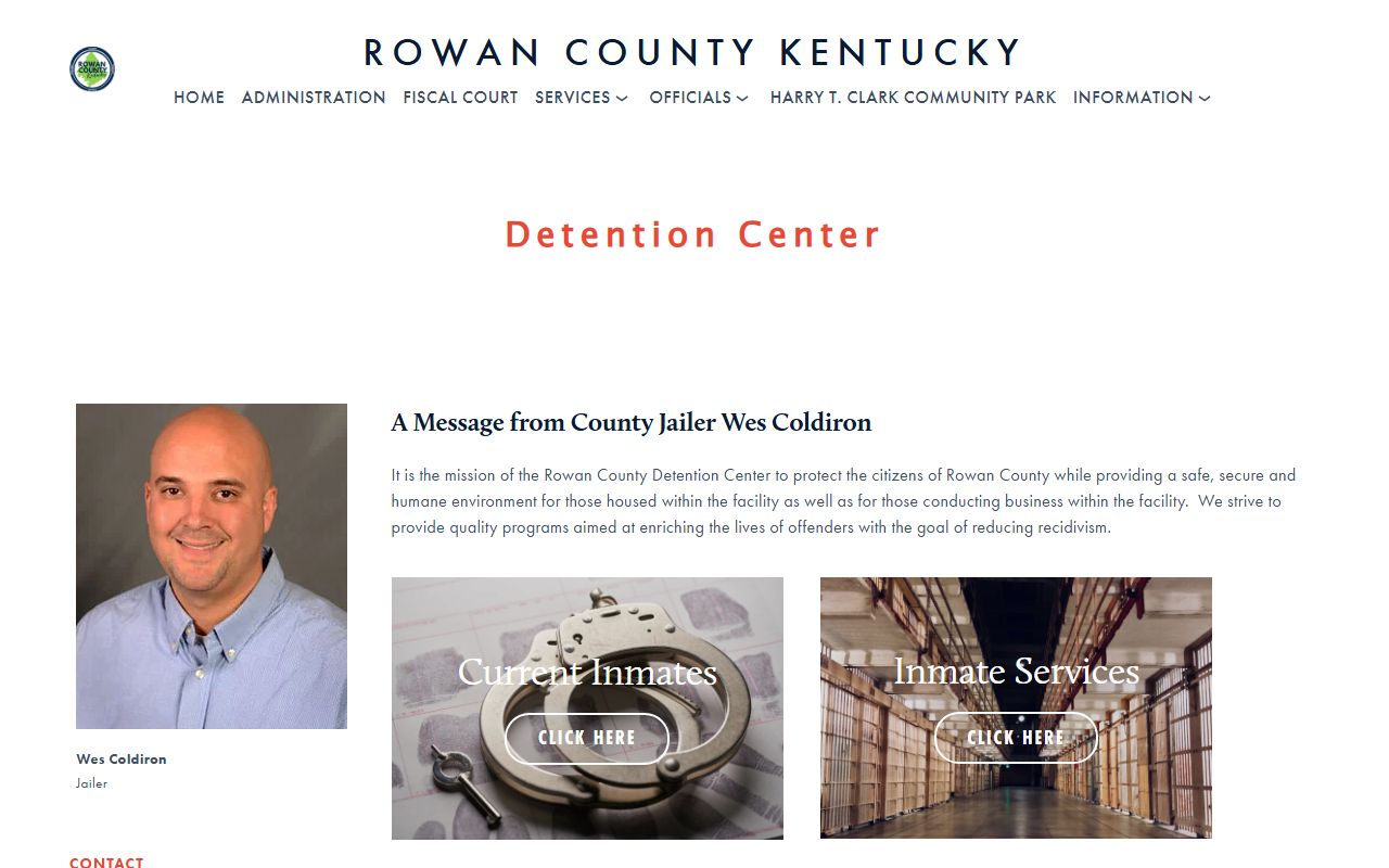 Menifee County inmate records Rowan County Detention Center roster source
