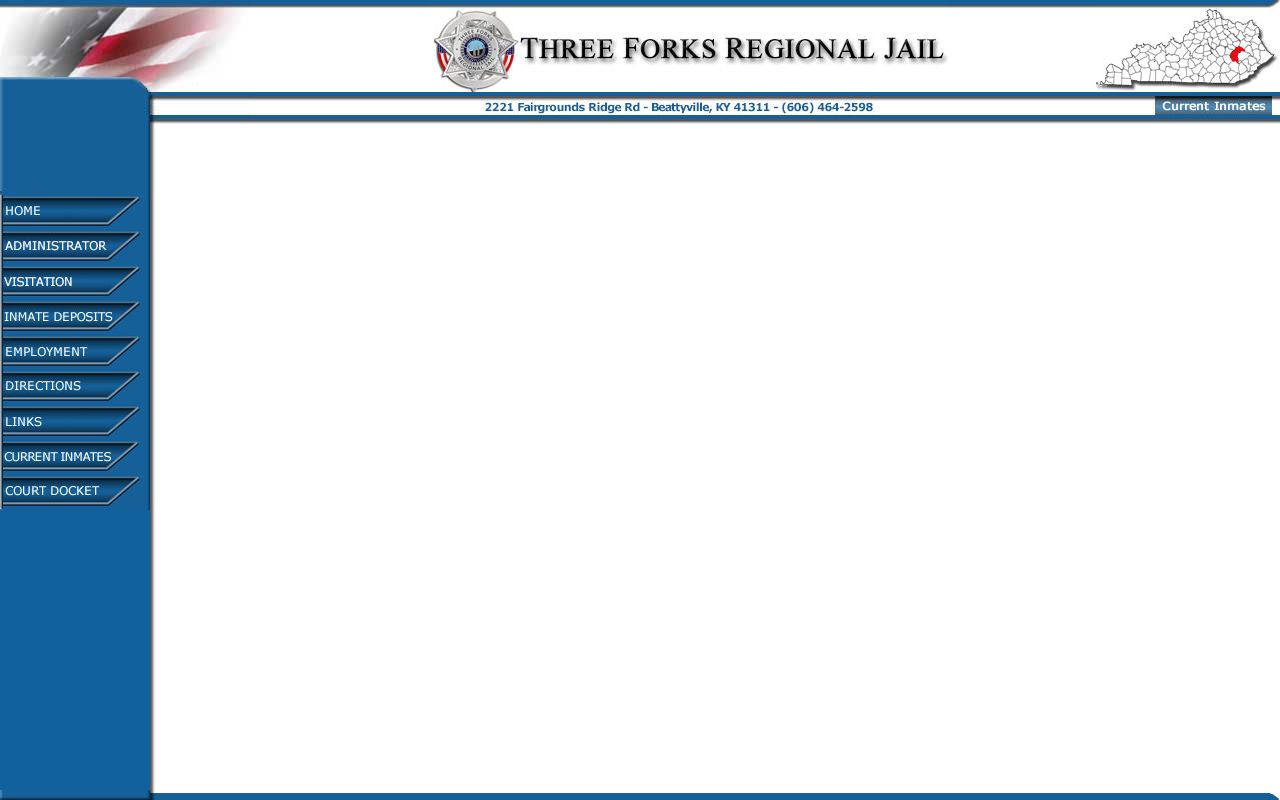 Menifee County inmate records Three Forks current inmates roster